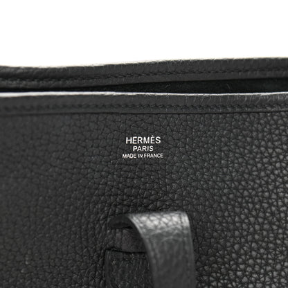 Hermes Taurillon Clemence Evelyne III PM Black 6 of 11