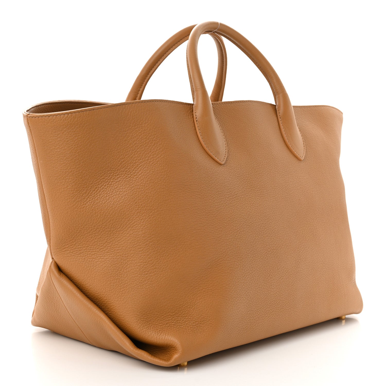 Khaite Pebbled Calfskin Medium Amelia Tote Nougat 3 of 9