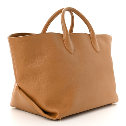 Khaite Pebbled Calfskin Medium Amelia Tote Nougat 3 of 9