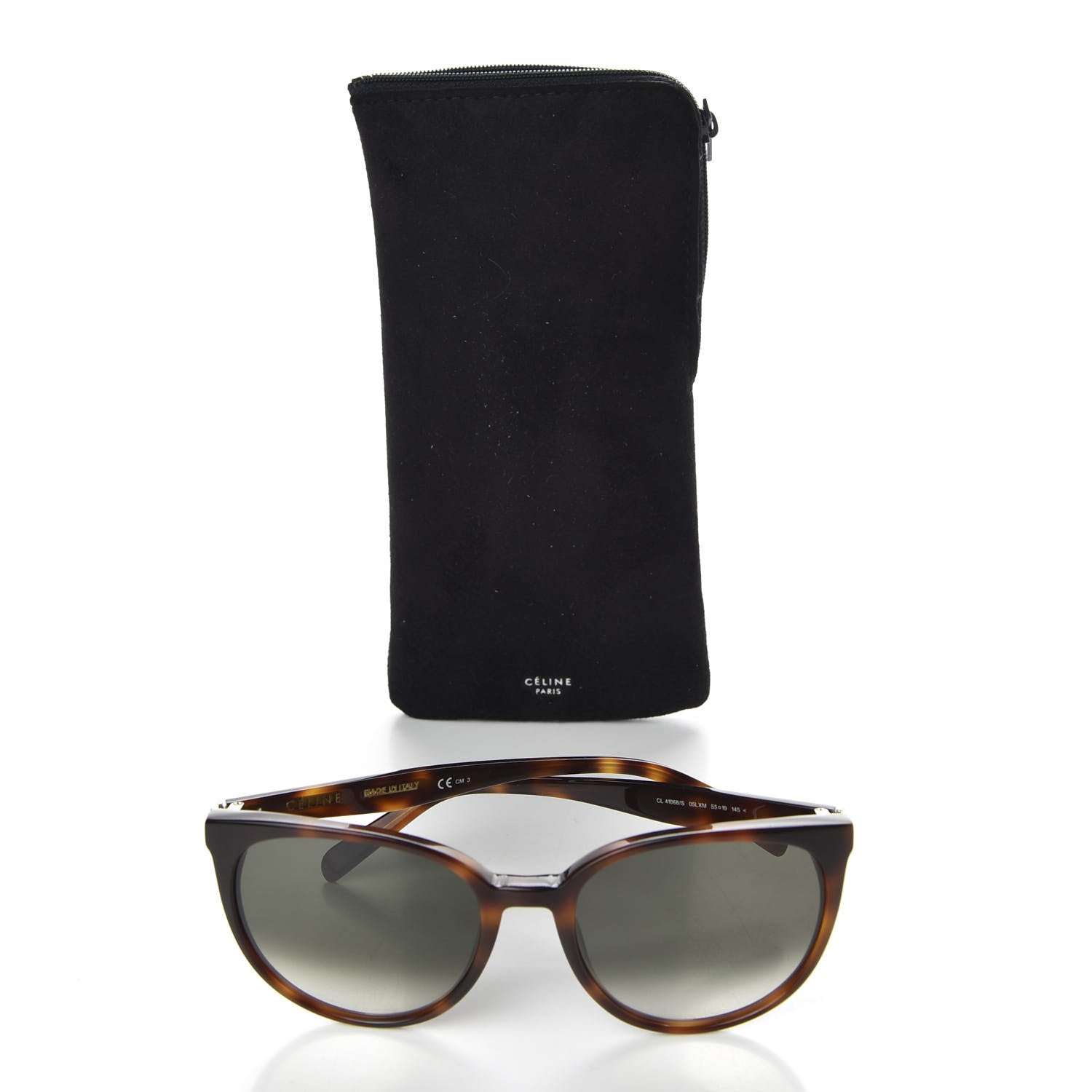 Celine Acetate Thin Mary Sunglasses CL 41068/S Tortoise 7 of 7