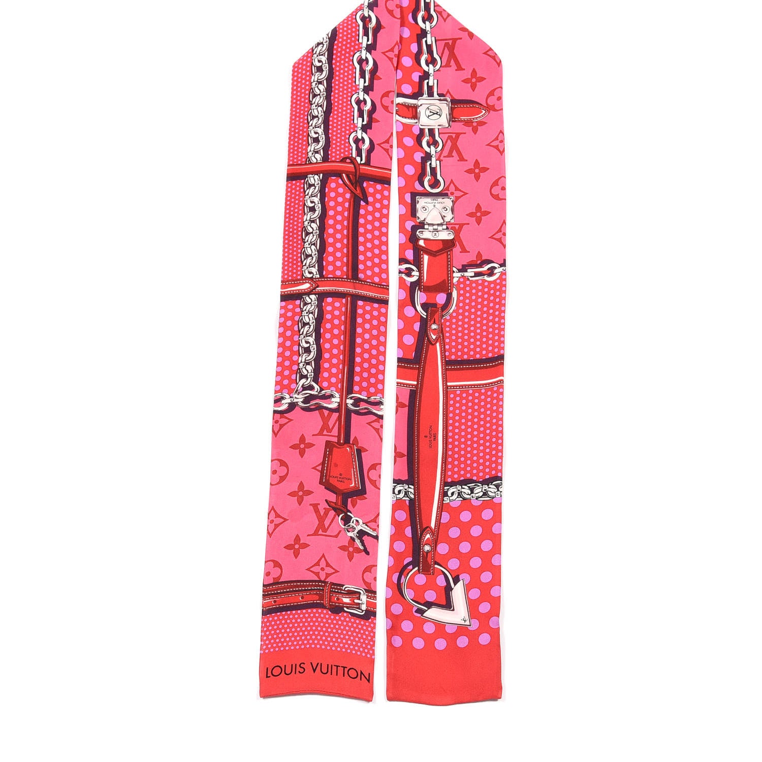 Louis Vuitton Silk Monogram Pop Confidential Bandeau Fuchsia 2 of 4