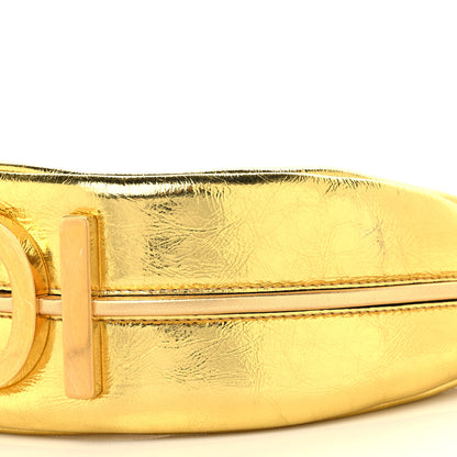 Fendi Rock Millenium Small Fendigraphy Hobo Gold 10 of 11