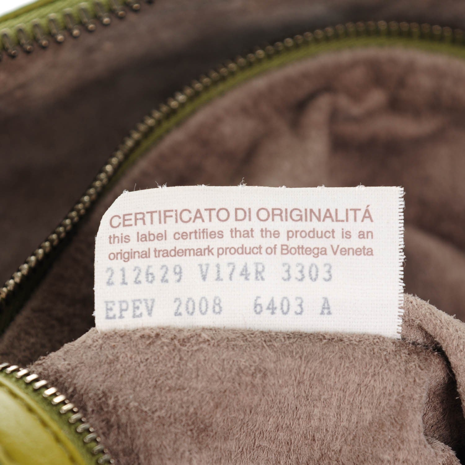 Bottega Veneta Washed Cervo Deerskin Loop Hobo Bag Absinthe 7 of 7