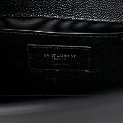 Saint Laurent Grain De Poudre Studded Medium Monogram Kate Satchel Black 7 of 10