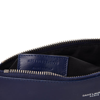 Saint Laurent Calfskin Crocodile Embossed Baby Sac De Jour Navy 14 of 15
