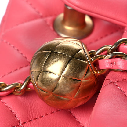 Chanel Lambskin Quilted Mini Rectangular Pearl Crush Flap Pink 18 of 19