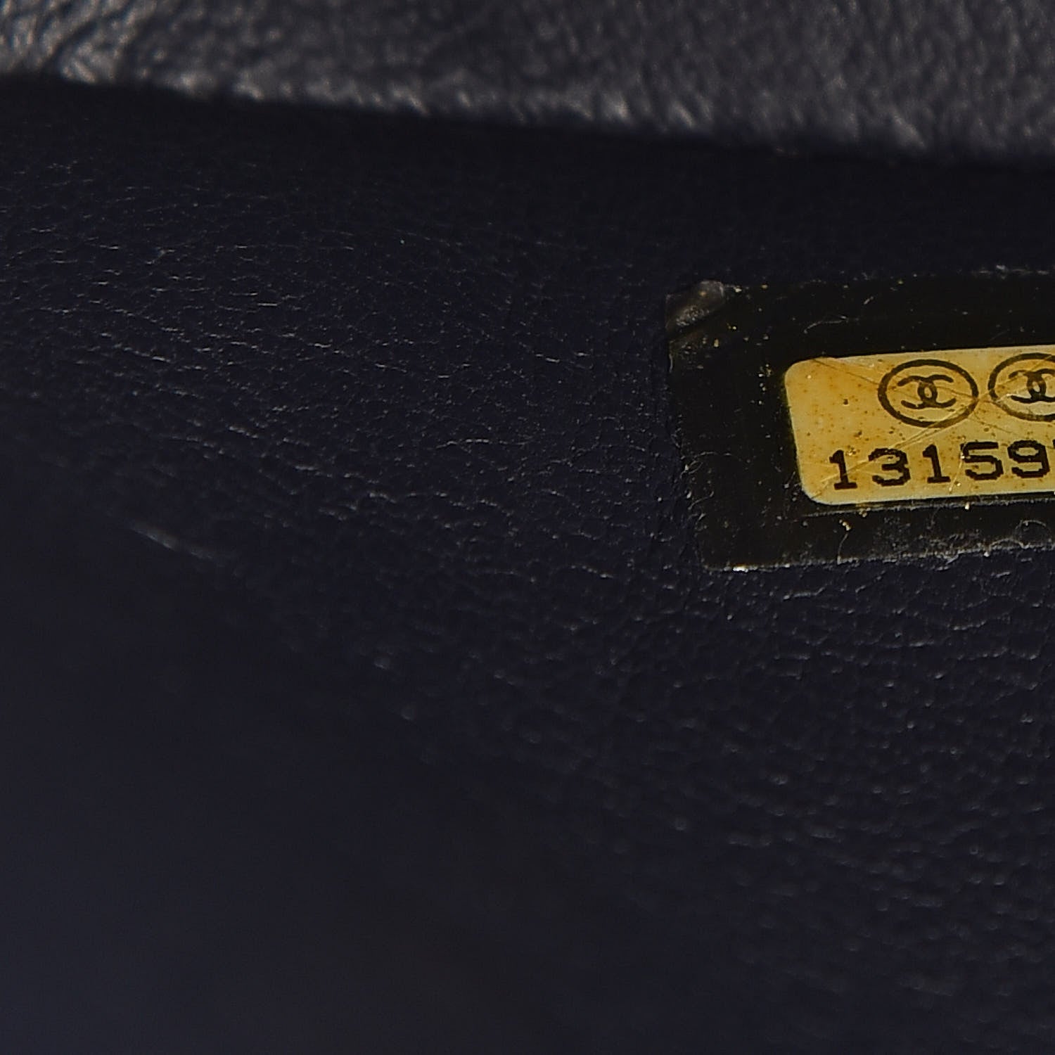 Chanel Caviar Quilted Medium Double Flap Dark Blue 7 of 10