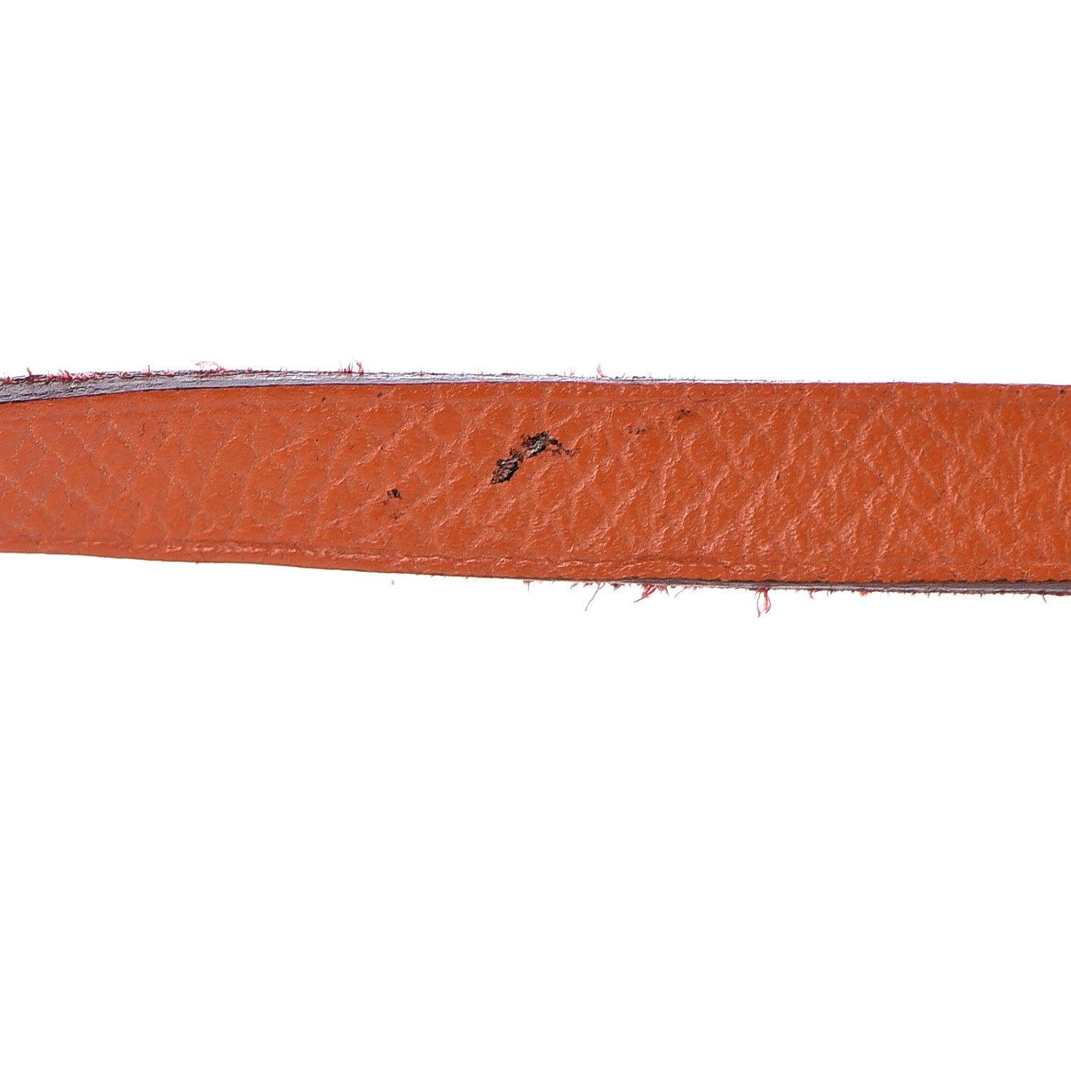 Hermes Epsom Behapi Double Tour Bracelet S Rouge Casaque Orange 4 of 6