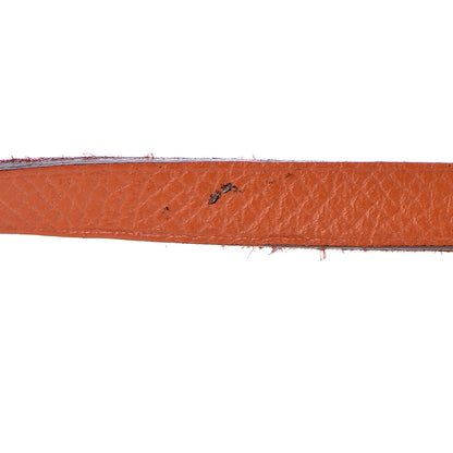 Hermes Epsom Behapi Double Tour Bracelet S Rouge Casaque Orange 4 of 6