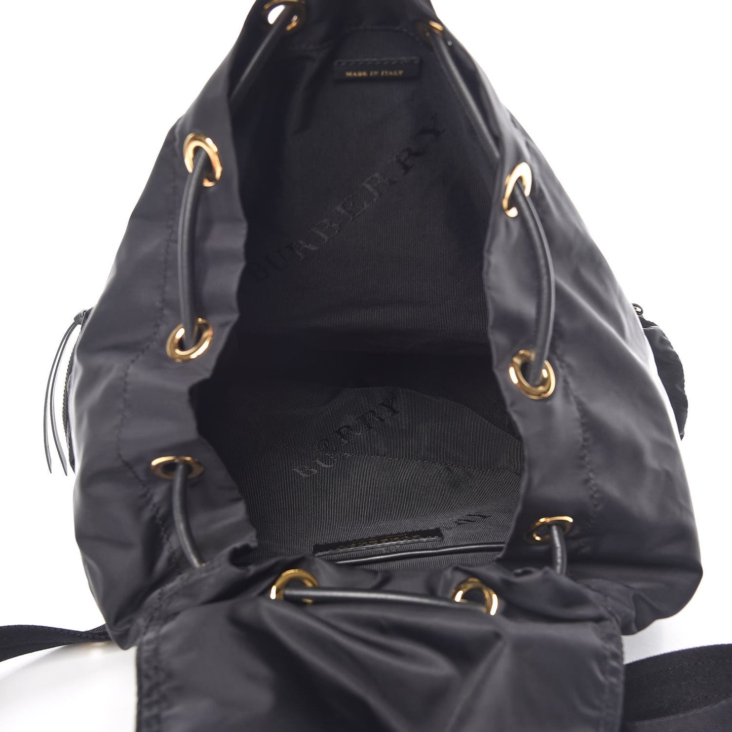 Nylon Large Rucksack Backpack Black