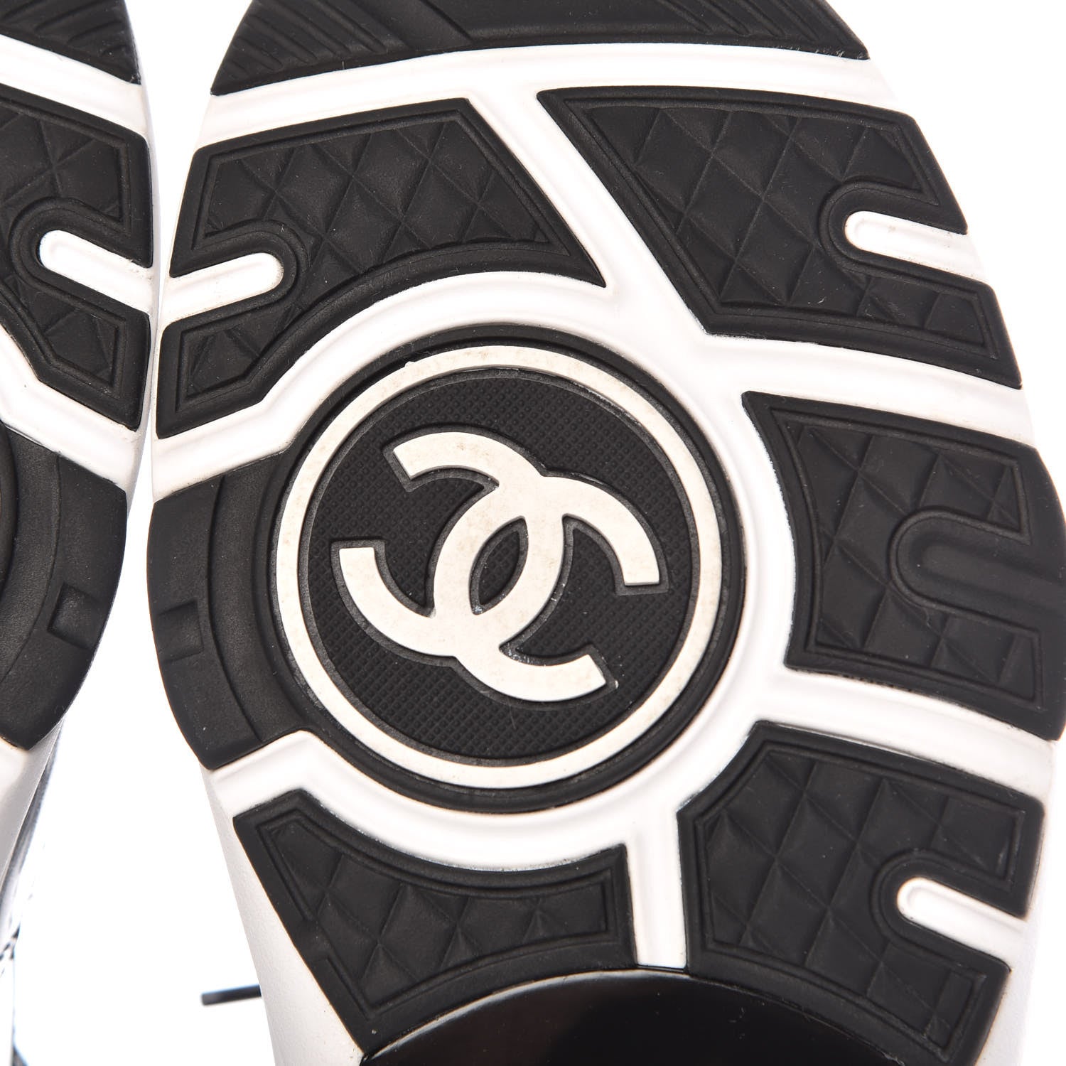 Chanel Calfskin Patent Transparent Sneakers 40.5 Black 6 of 9