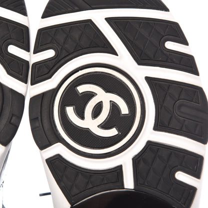Chanel Calfskin Patent Transparent Sneakers 40.5 Black 6 of 9