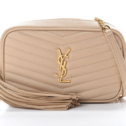 Saint Laurent Grain De Poudre Matelasse Monogram Mini Lou Camera Bag New Powder 7 of 10