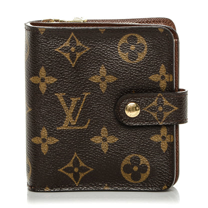 Louis Vuitton Monogram Compact Zippe Zipped Wallet 1 of 6