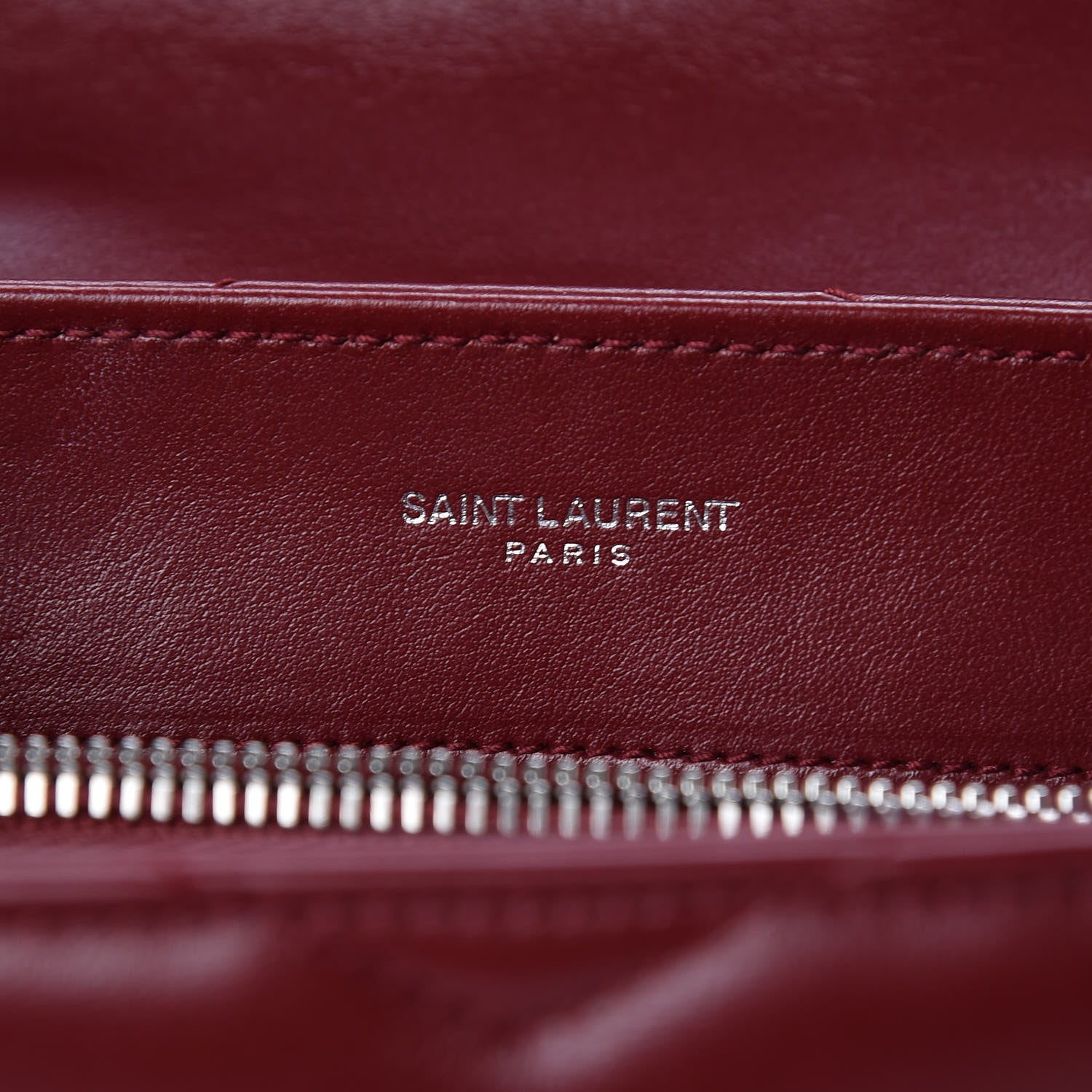 Saint Laurent Calfskin Y Quilted Monogram Small Loulou Chain Satchel Palissandre 7 of 11