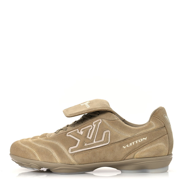 Louis Vuitton Calfskin Suede Mens LV Foot Print Soccer Sneakers 10