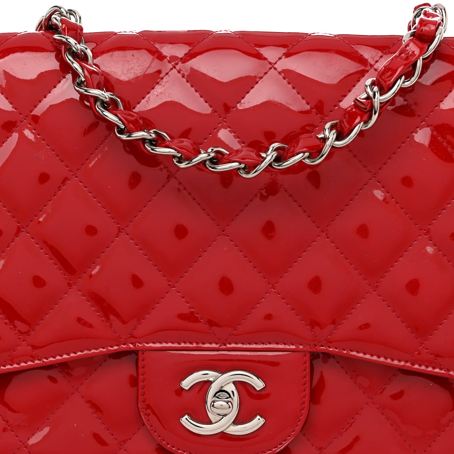 Patent Jumbo Single Flap Red