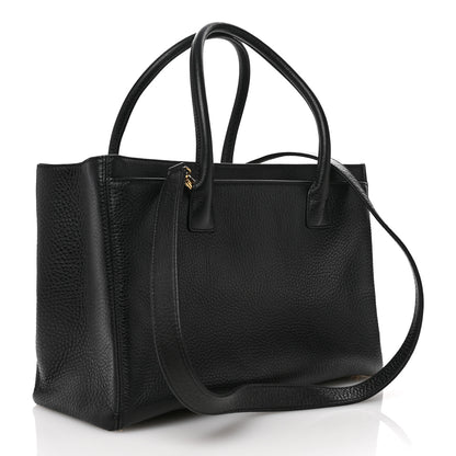 Chanel Deerskin Cerf Executive Shopper Tote Black 4 of 11