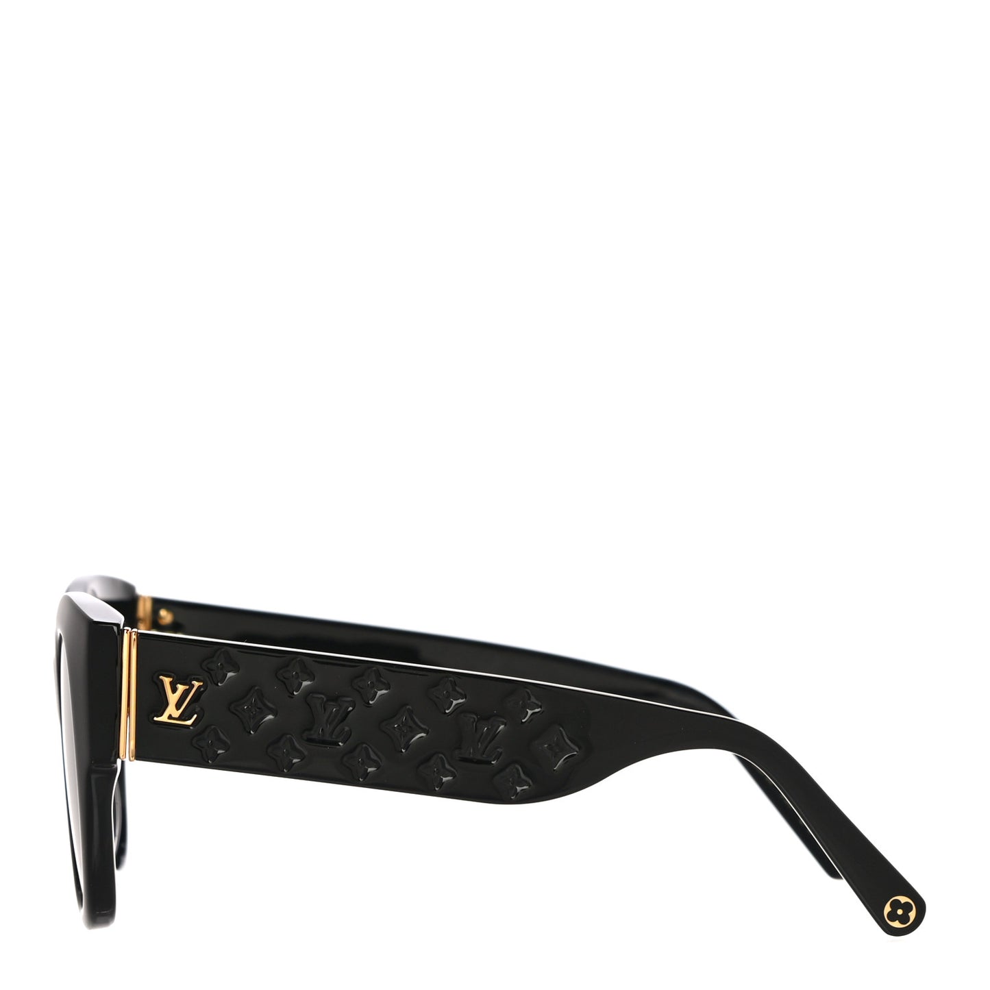Acetate LV Empreinte Round Sunglasses Z1607W Black