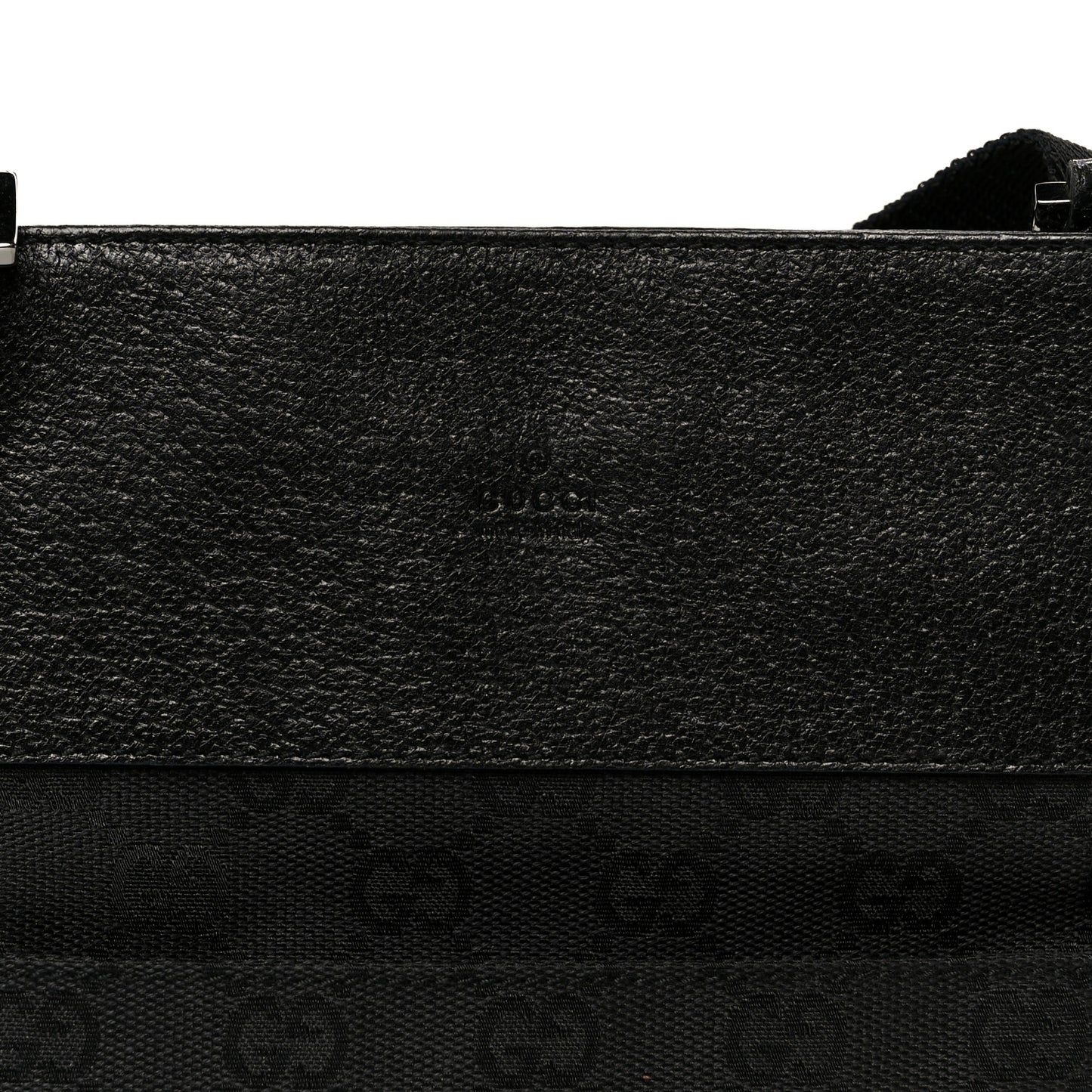 GG Monogram Messenger Crossbody Bag Black