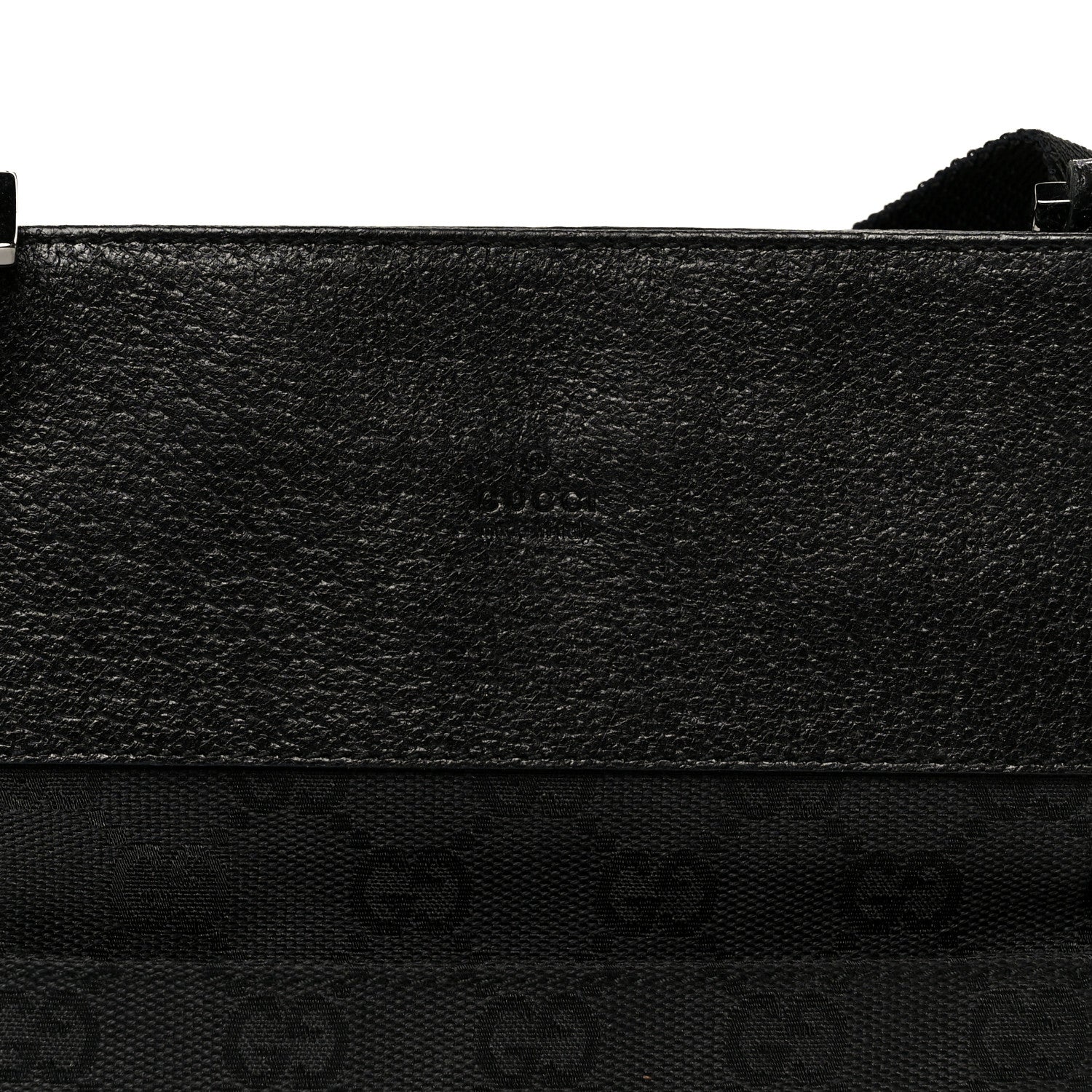 Gucci GG Monogram Messenger Crossbody Bag Black 8 of 10