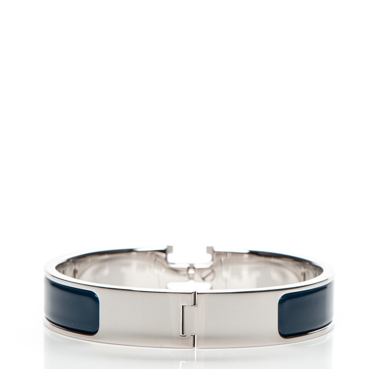 Narrow Enamel Clic Clac H Bracelet PM Bleu Biarritz