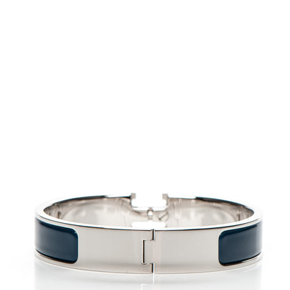 Hermes Narrow Enamel Clic Clac H Bracelet PM Bleu Biarritz 3 of 5