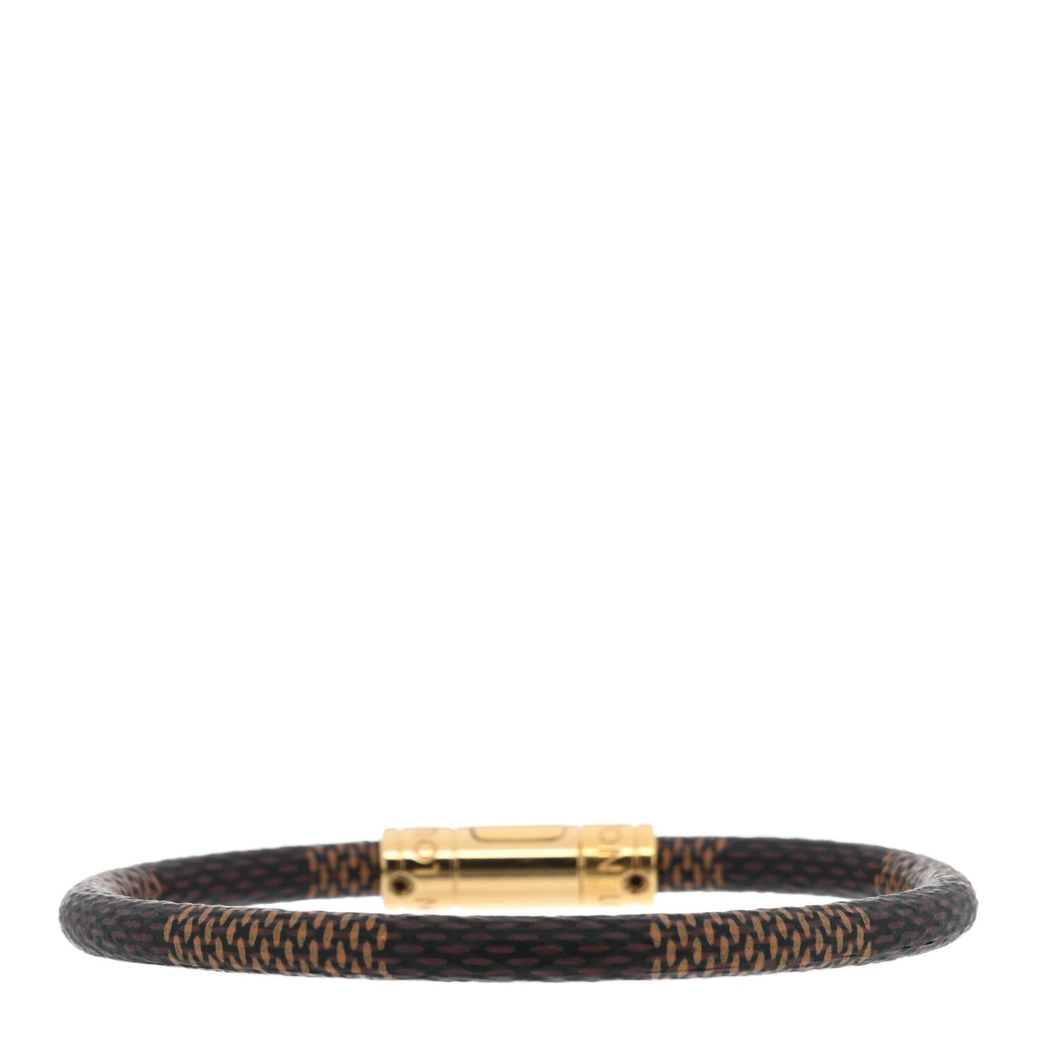 Louis Vuitton Damier Ebene Keep It Bracelet 19 3 of 5