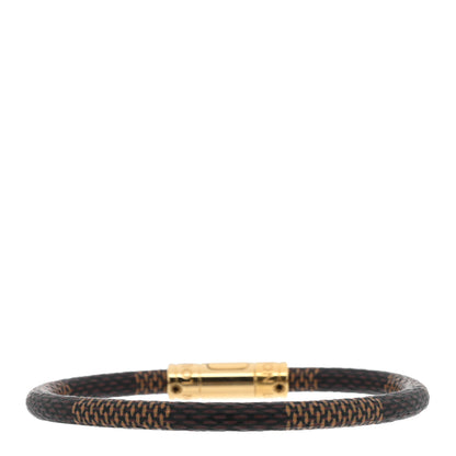 Louis Vuitton Damier Ebene Keep It Bracelet 19 3 of 5