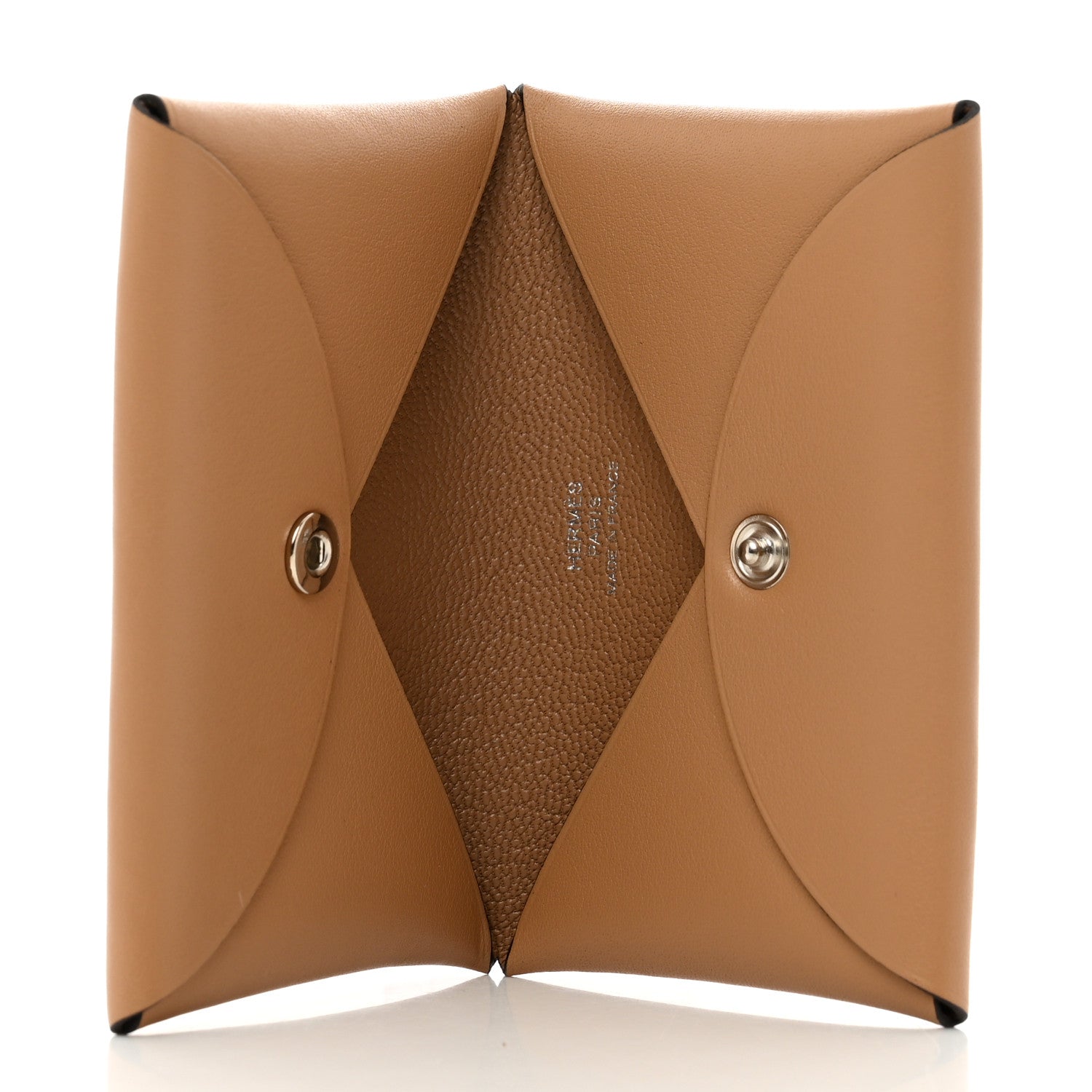 Hermes Swift Jockey Calvi Duo Card Case Chai 5 of 7