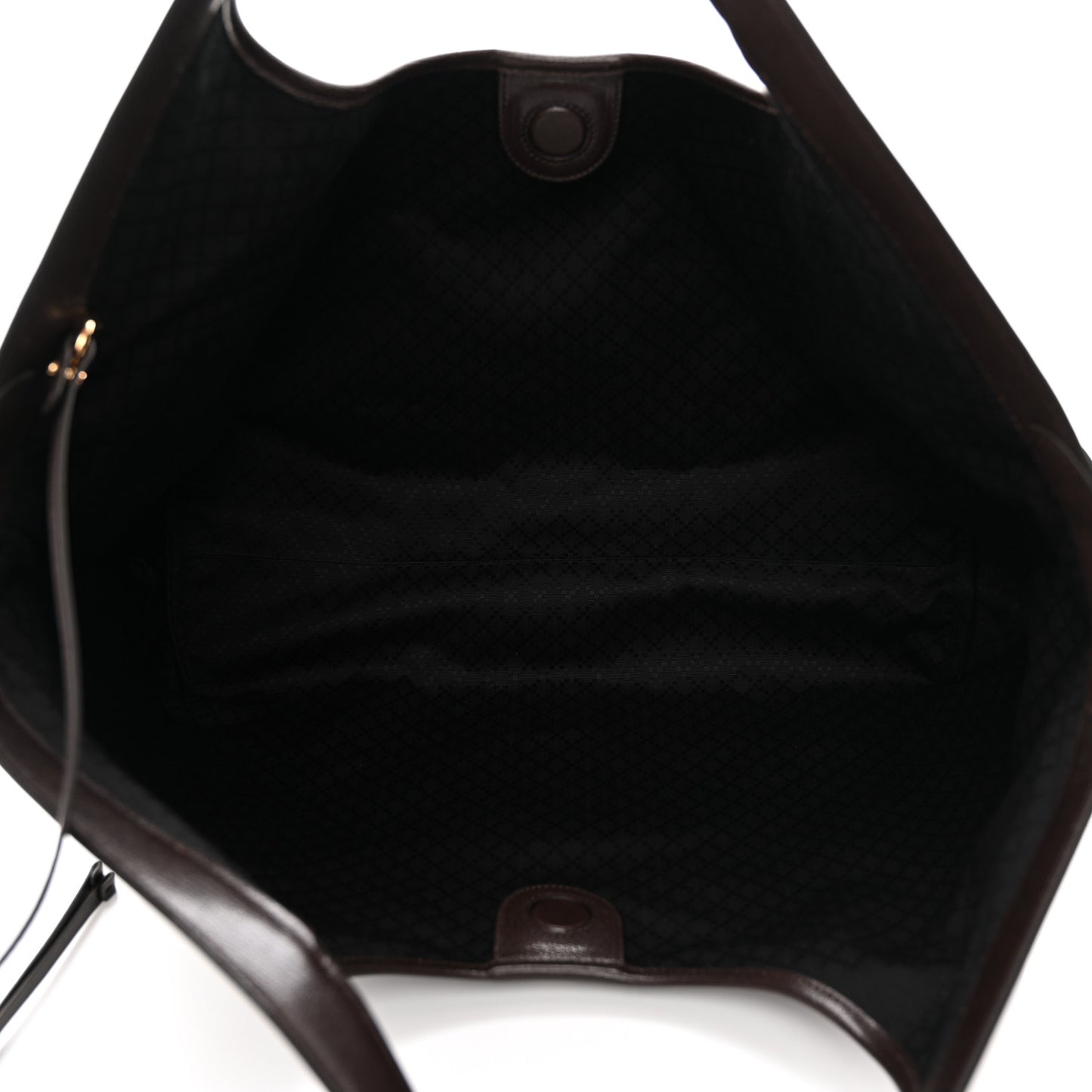 GG Monogram Web Large Giglio Tote Dark Brown