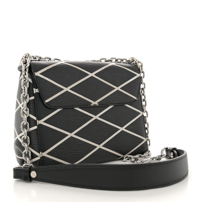 Louis Vuitton Epi Malletage Twist Shoulder Bag PM Black 3 of 10