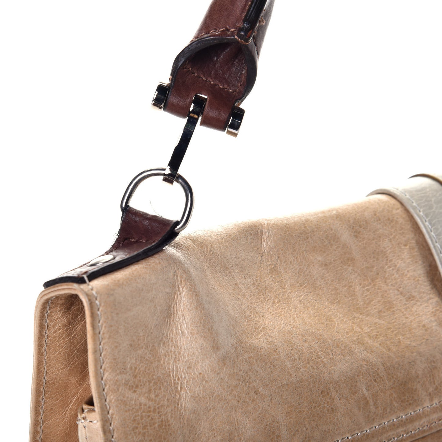 Calfskin Hero Shoulder Bag Beige