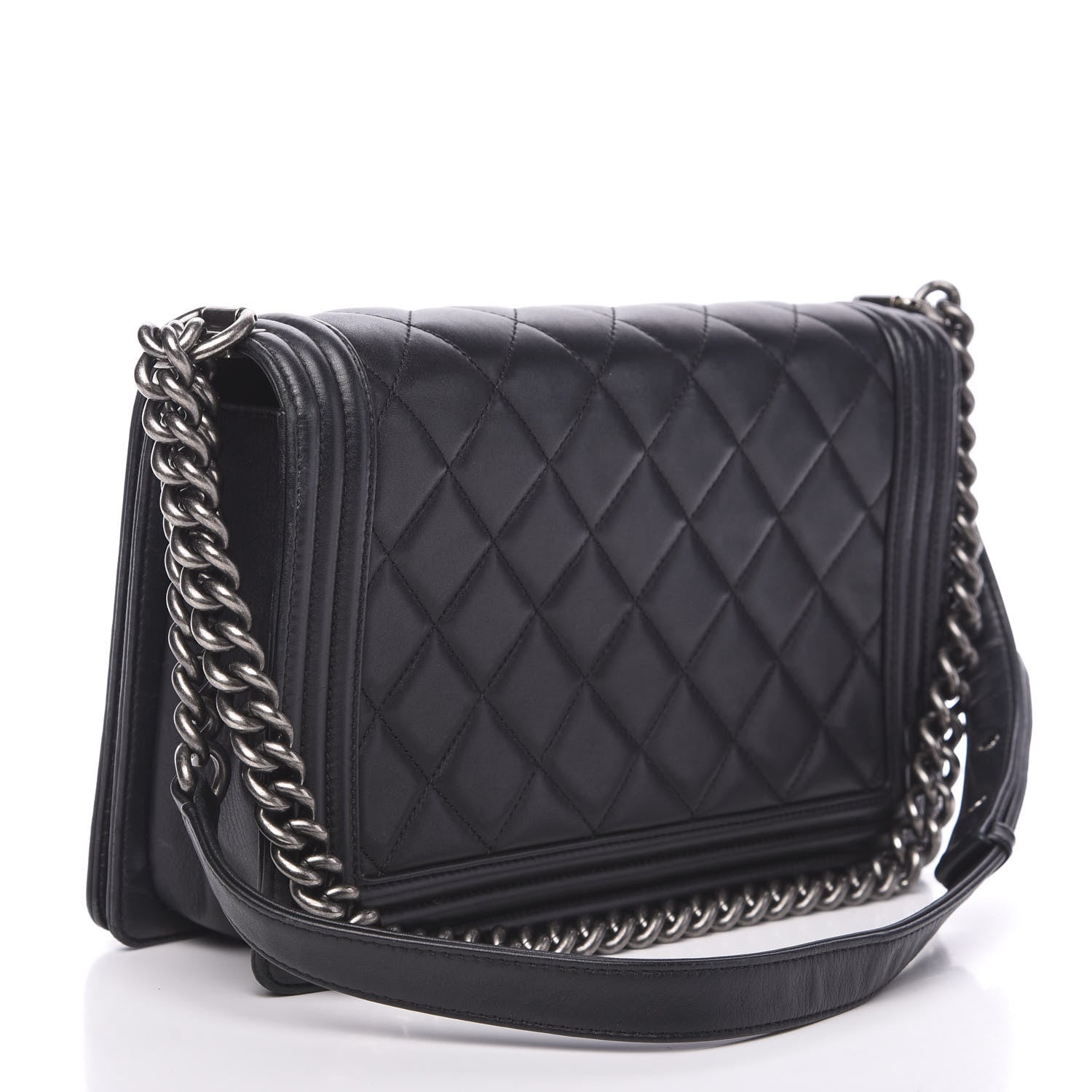 Chanel Calfskin Quilted New Medium Boy Flap Black 2 of 19