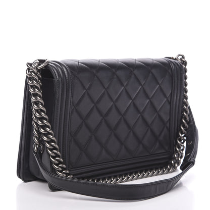 Chanel Calfskin Quilted New Medium Boy Flap Black 2 of 19