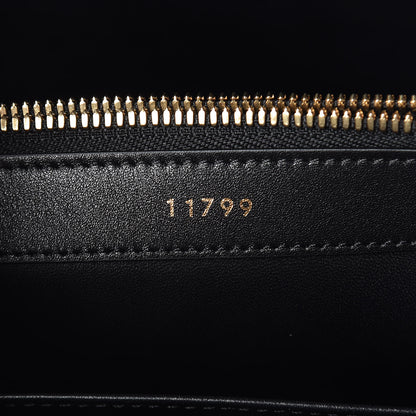 Celine Satinated Calfskin Medium 16 Top Handle Bag Black 9 of 13