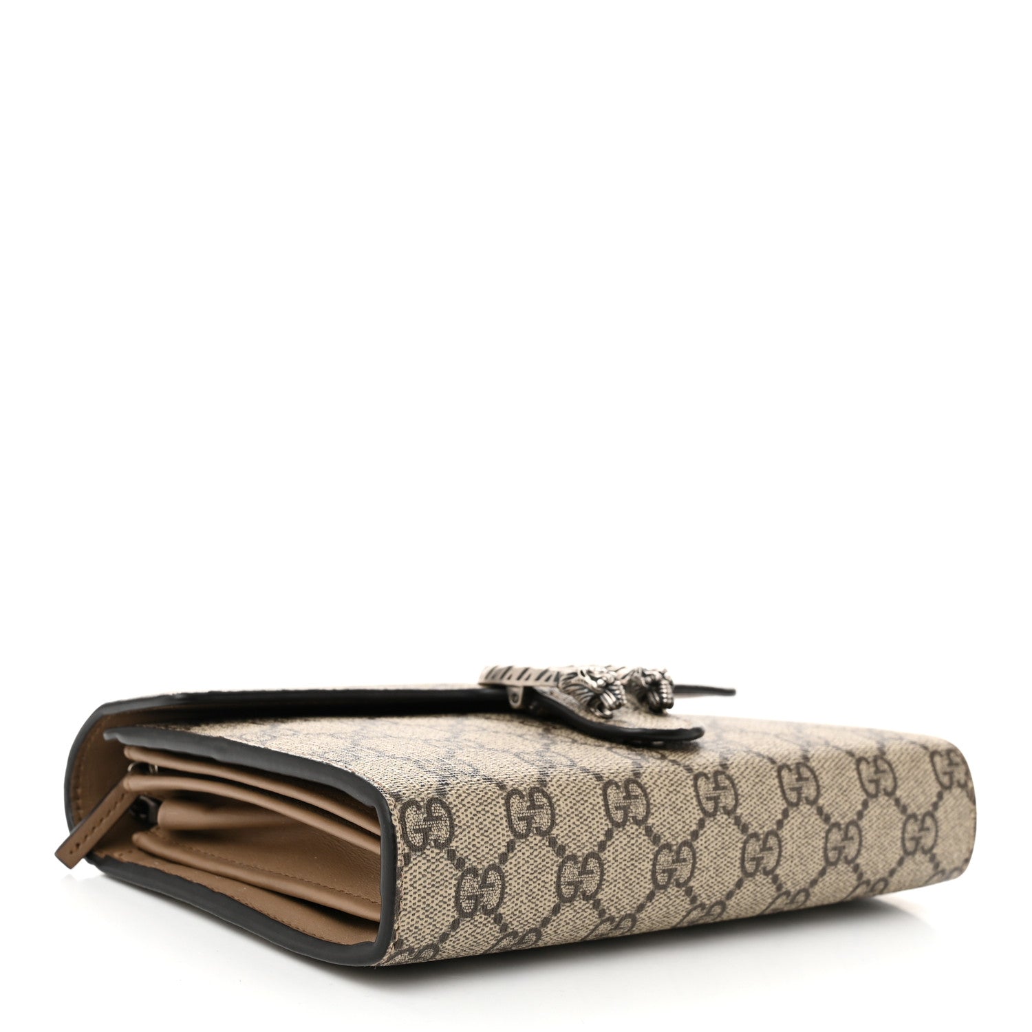 Gucci GG Supreme Monogram Mini Dionysus Chain Wallet Beige Taupe 4 of 12