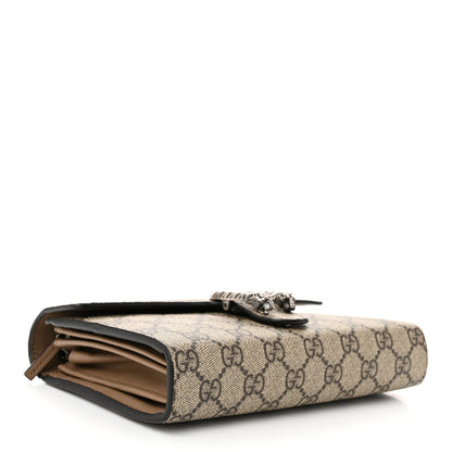 Gucci GG Supreme Monogram Mini Dionysus Chain Wallet Beige Taupe 4 of 12