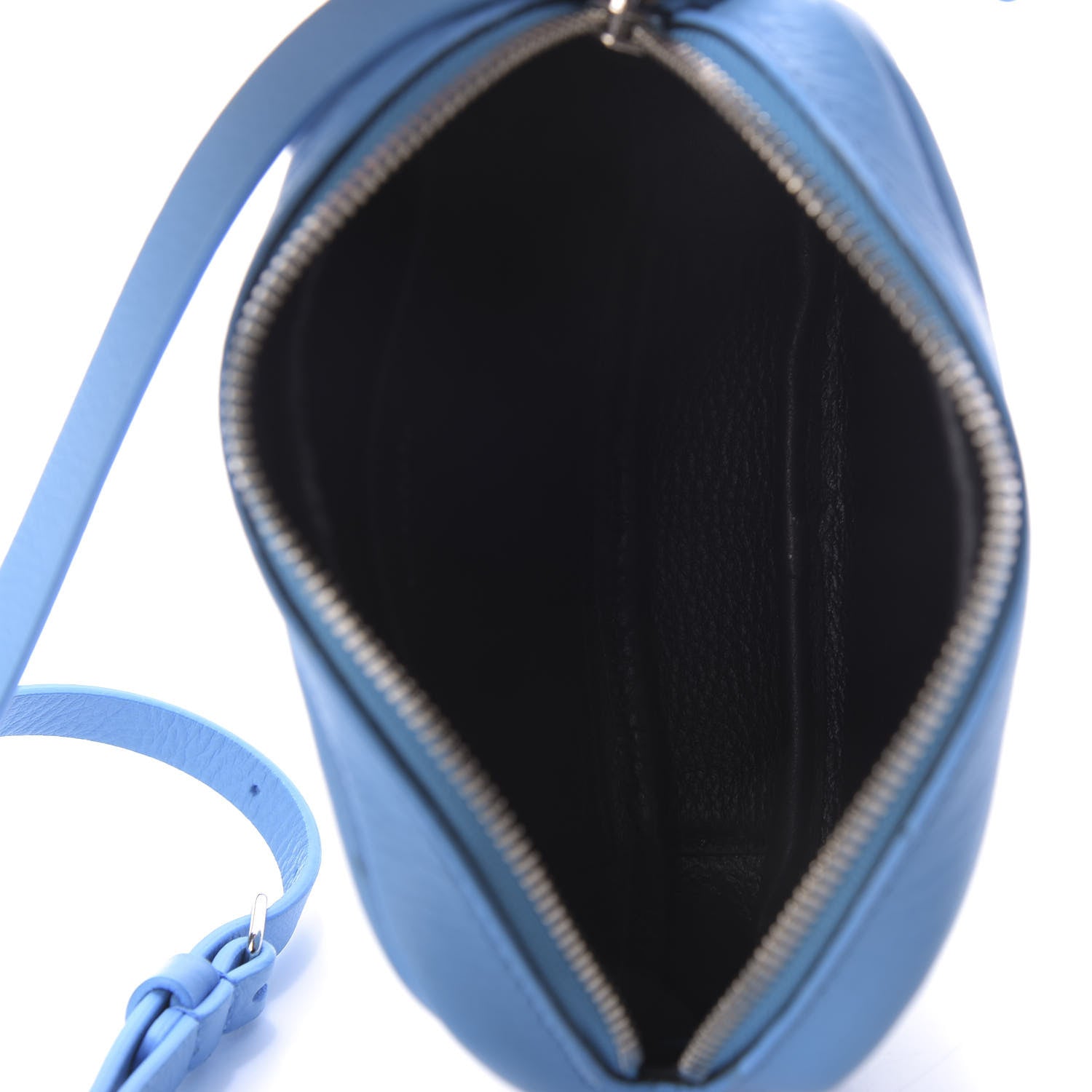 Balenciaga Calfskin Logo XS Everyday Camera Bag Bleu 5 of 9