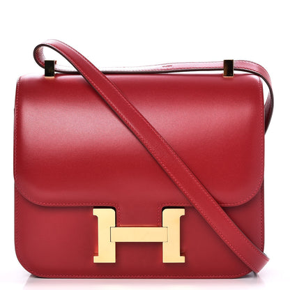 Hermes Tadelakt Constance 24 Rouge Vif 1 of 9