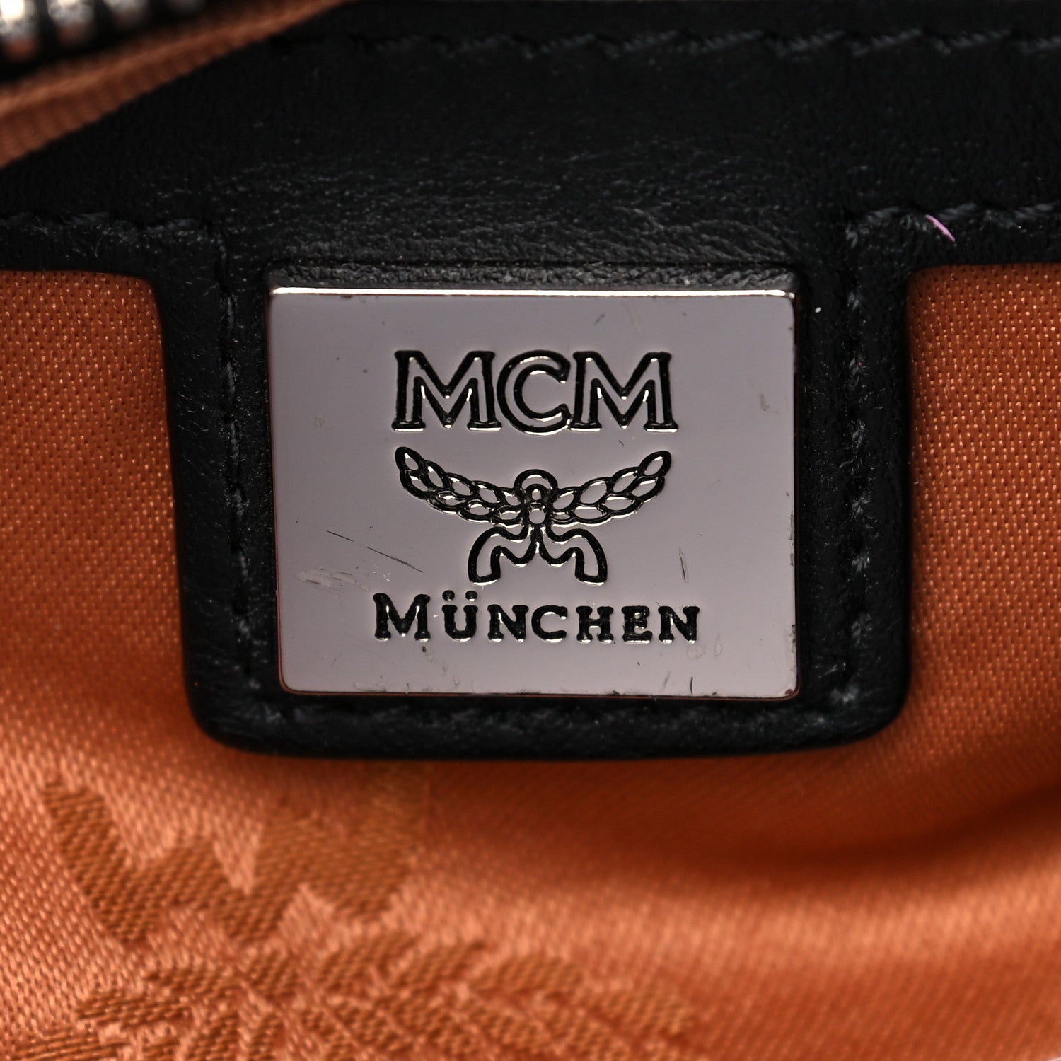 MCM Visetos Waist Bag Black Cognac 5 of 9