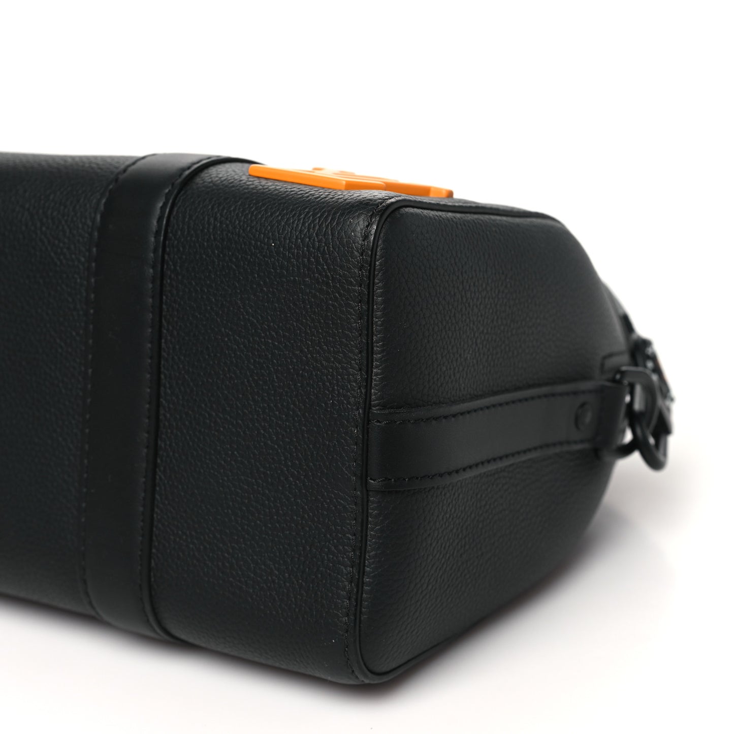 Calfskin Damier Distorted City Keepall Black