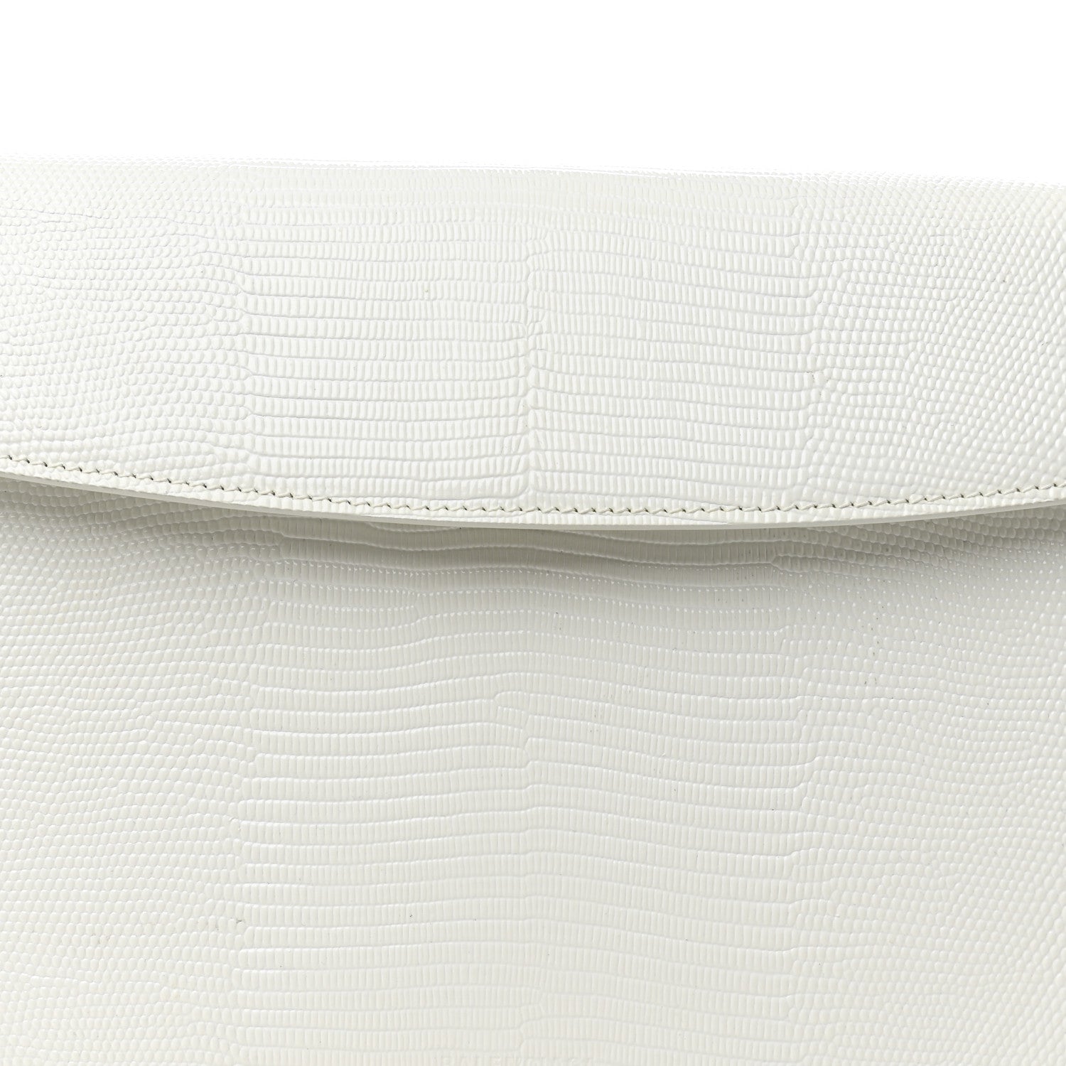 Balenciaga Patent Calfskin Lizard Embossed Medium Ghost Shoulder Bag Optic White 8 of 12