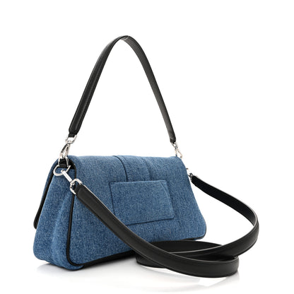 Jacquemus Soft Padded Denim Calfskin Le Bambimou Blue Black 3 of 9