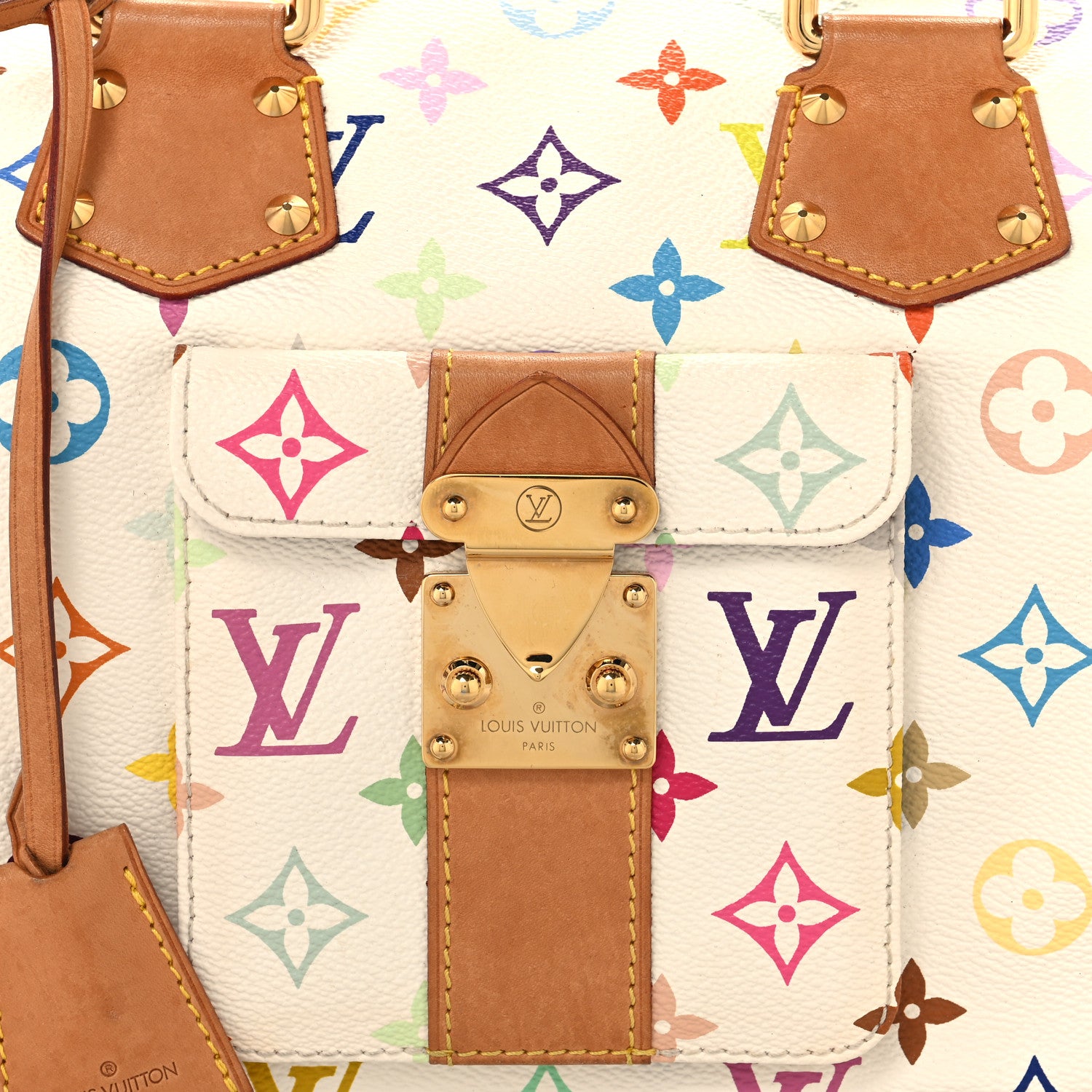 Louis Vuitton Monogram Multicolor Speedy 30 White 7 of 11