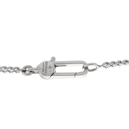 Gucci Sterling Silver GucciGhost Hamlet Skull Dog Tag Pendant Necklace 5 of 5