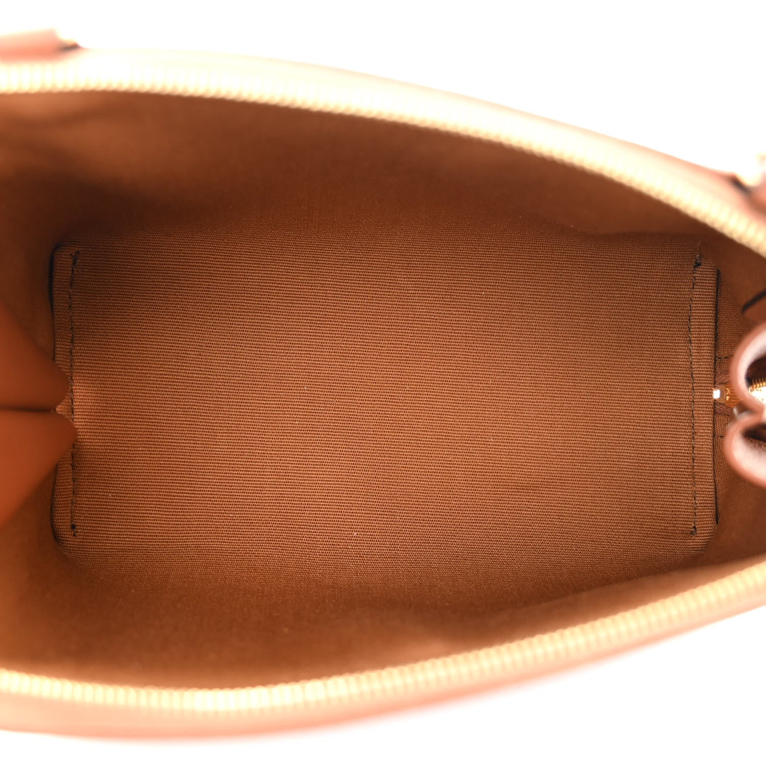 Celine Triomphe Canvas Lambskin Clutch On Chain Tan 5 of 10