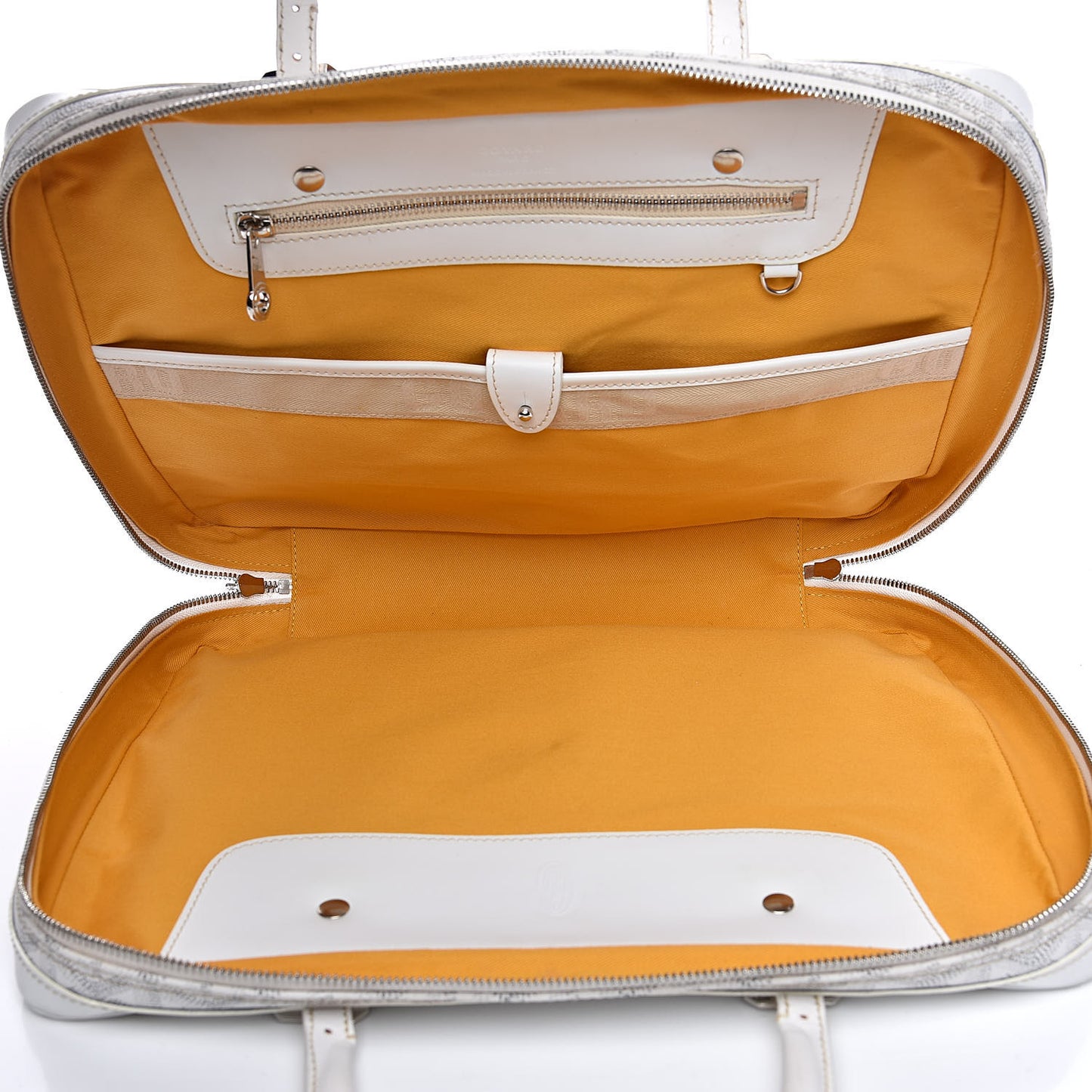 Goyardine Ambassade PM Briefcase White