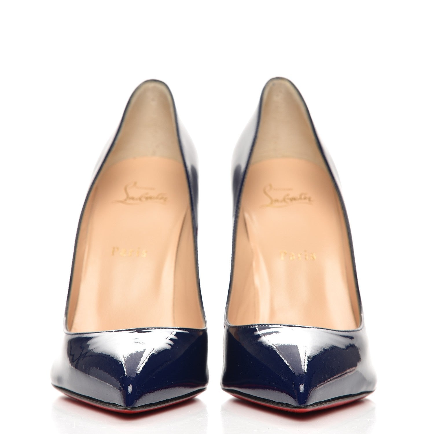Christian Louboutin Patent Pigalle Follies 100 Pumps 40 China Blue 2 of 10