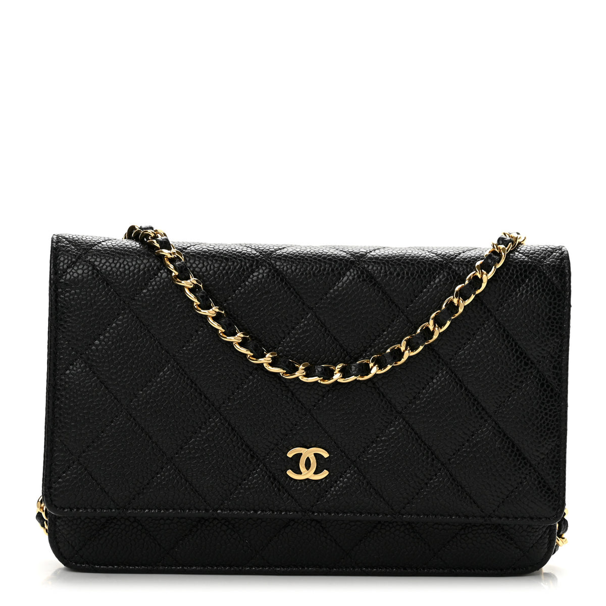 Chanel Caviar Quilted Wallet on Chain WOC Black 1 of 14